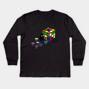 How to Solve a Rubiks Cube Kids Long Sleeve T-Shirt